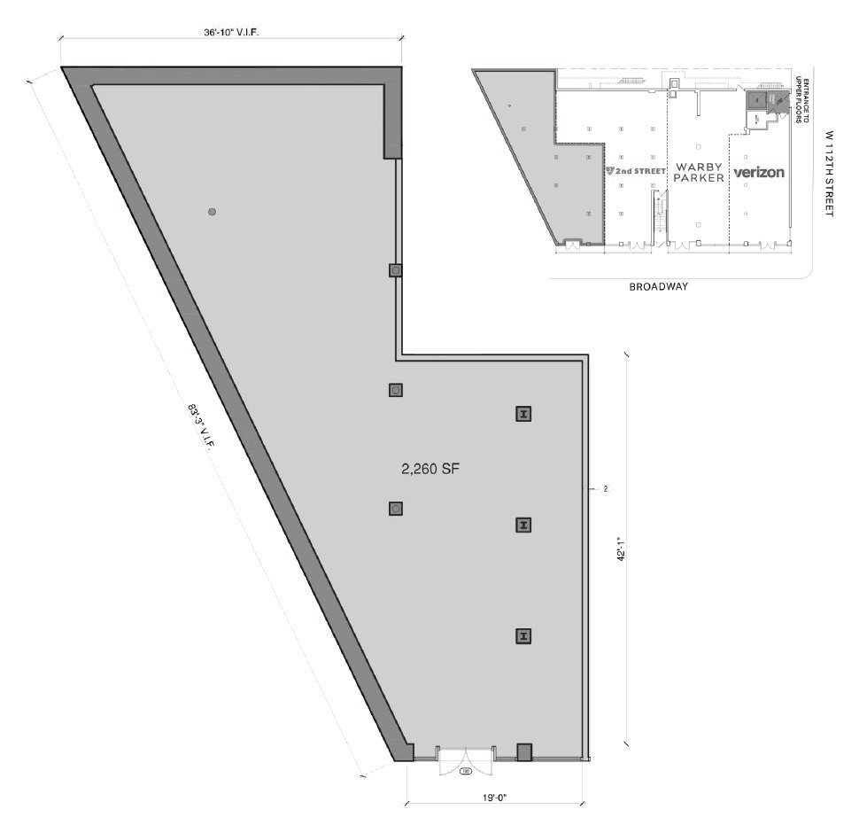 Floor plan of 2875 Broadway, Morningside Heights