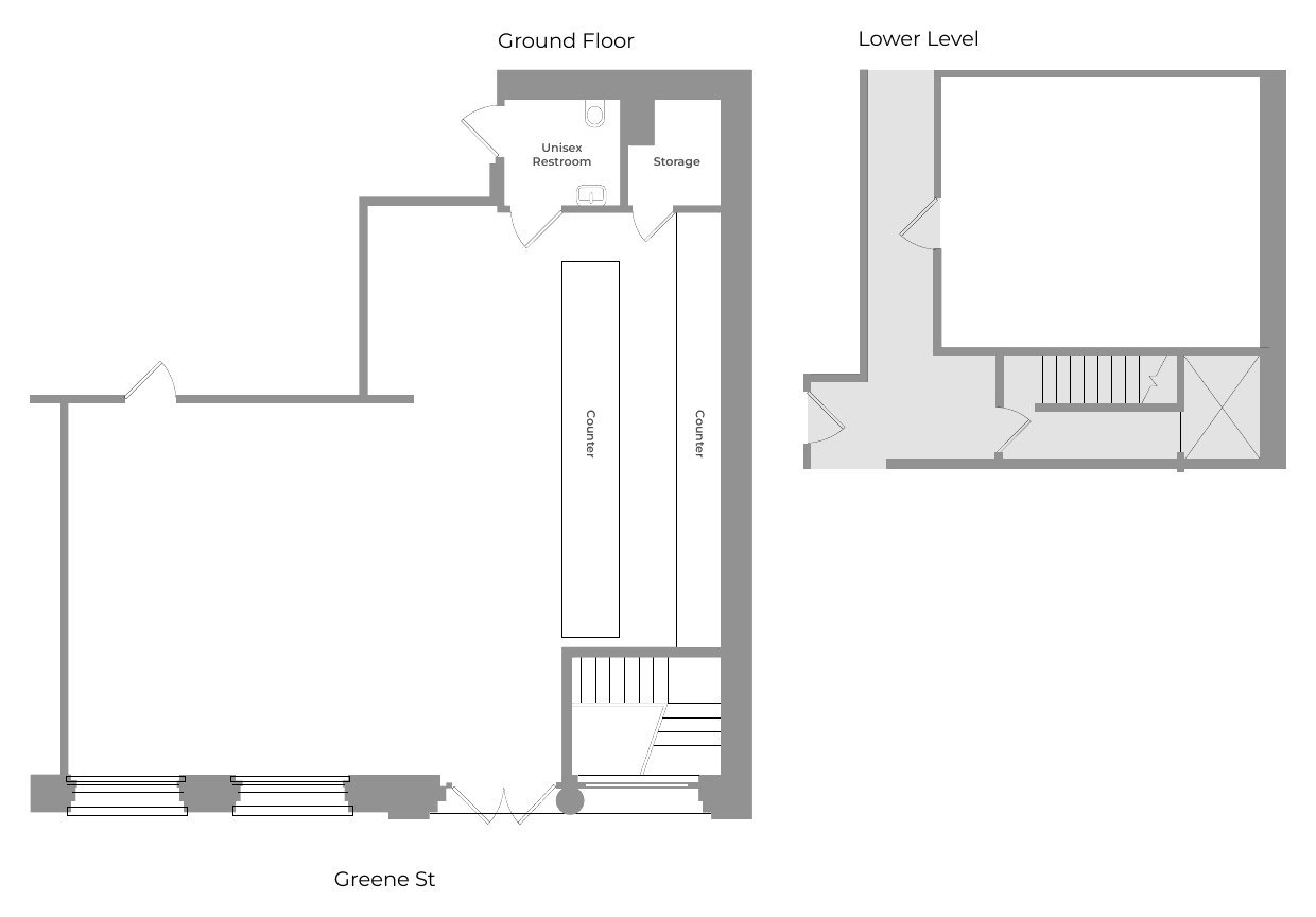 Floor plan of 55.5 Greene Street, SoHo