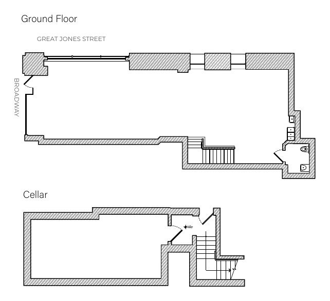 Floor plan of 682 Broadway, NoHo